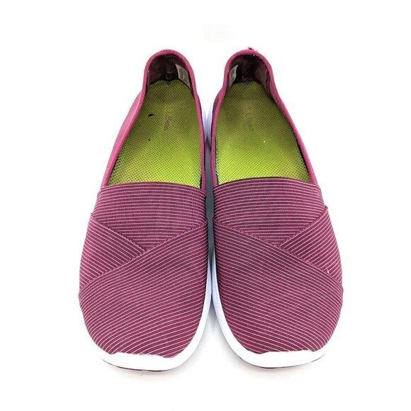LL Bean Back Cove Slip On Comfort Loafer Shoe Womens 10 (41) Raspberry White - Picture 3 of 6